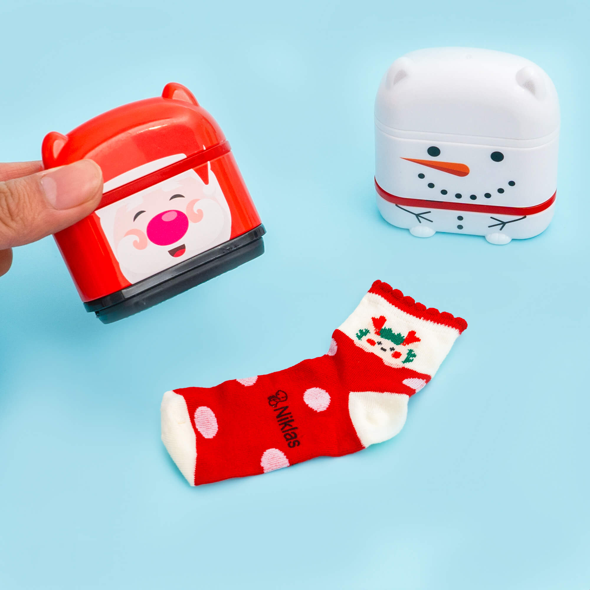 KiddoStempel™ - Personligt Navnestempel (Juleudgave 2025)