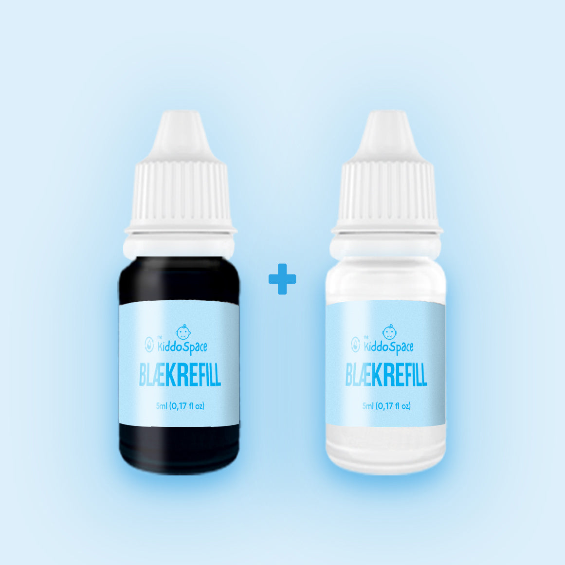 Hvid + Sort Blækrefill